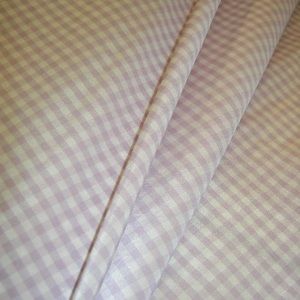 💜 Lavender & Cream Polyester Gingham 💜